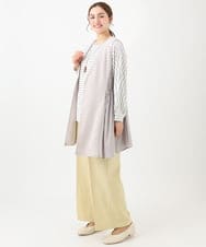 OLCDA02099 eur3(エウルキューブ) 【大きいサイズ】シアージョーゼットジレ グレージュ(89)