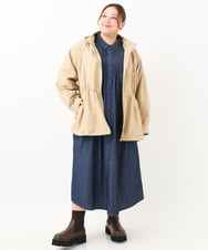 OLEKV18139 eur3(エウルキューブ) 【大きいサイズ】シャツワンピース ネイビー(57)