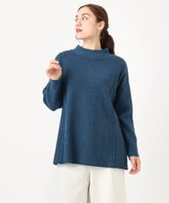 OLFAA14099 eur3(エウルキューブ) 【WEB先行販売】【大きいサイズ】ボトルネックニット グリーン(35)