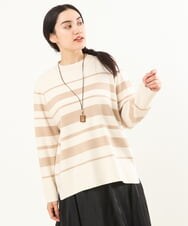 OLFAS03060 eur3(エウルキューブ) 【大きいサイズ】プチハイネックニット ベージュ(82)