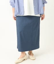 OLHEA04099 eur3(エウルキューブ) 【大きいサイズ】ストレッチタイトスカート ネイビー(57)