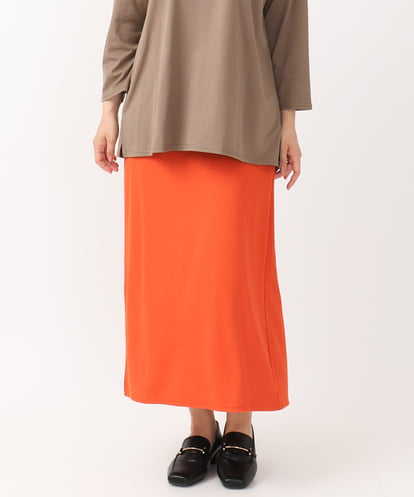 OLHJV08089 eur3 【WEB先行販売】【大きいサイズ】リブカットタイトスカート