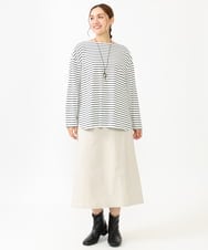 OLHLV05099 eur3(エウルキューブ) 【大きいサイズ】ストレッチタイトスカート グレージュ(89)