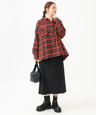 OLHLV05099 eur3(エウルキューブ) 【大きいサイズ】ストレッチタイトスカート ブラック(94)