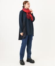 OLKAA34099 eur3(エウルキューブ) 【大きいサイズ】バックサテンチュニック ネイビー(57)