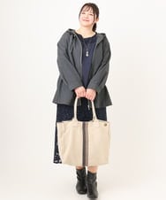 OLKDA03089 eur3(エウルキューブ) 【WEB先行販売】【大きいサイズ】レースコンビカットソー ネイビー(57)