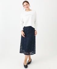 OLKDA04059 eur3(エウルキューブ) 【大きいサイズ】コットンロゴTシャツ ホワイト(90)