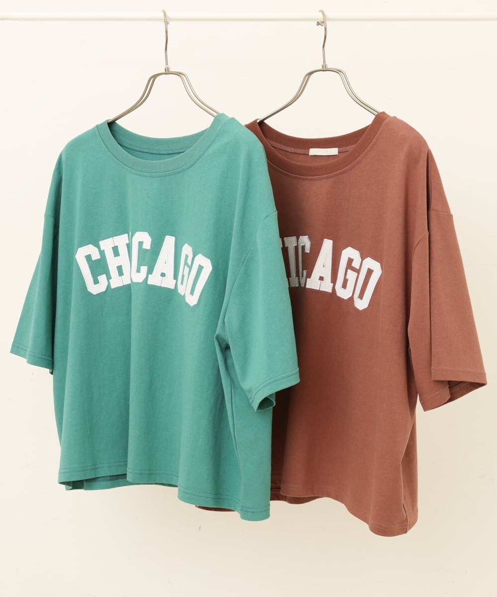 大きいサイズ カレッジロゴtシャツ カットソー Tシャツ Eur3 エウルキューブ イトキンオンラインストア