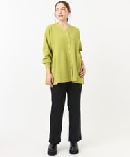 OLLBA34089 eur3(エウルキューブ) 【大きいサイズ】リブジャージーパンツ ブラック(94)