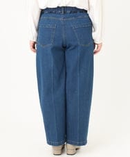 OLLCA09109 eur3(エウルキューブ) 【大きいサイズ】カーブデニムパンツ ブルー(55)