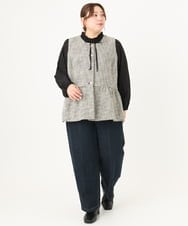 OLLCA09109 eur3(エウルキューブ) 【大きいサイズ】カーブデニムパンツ ネイビー(57)