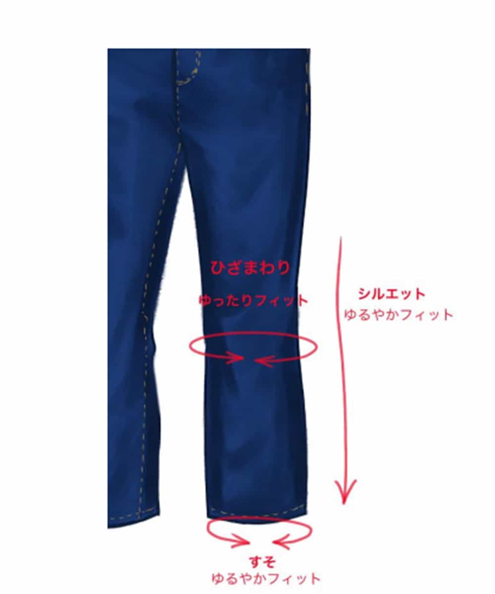 大きいサイズ/接触冷感】ゆるフィットデニムパンツ(クロップド・半端丈パンツ) | eur3(エウルキューブ)｜イトキンオンラインストア