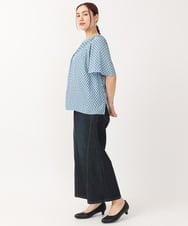 OLLJV03099 eur3(エウルキューブ) 【大きいサイズ】ワイドストレッチデニム ネイビー(57)