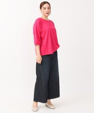 OLLJV03099 eur3(エウルキューブ) 【大きいサイズ】ワイドストレッチデニム ネイビー(57)