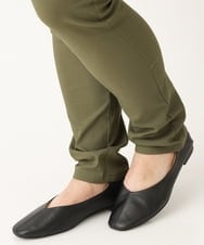 OLLLS09089 eur3(エウルキューブ) 【大きいサイズ】裏起毛ストレッチパンツ カーキ(36)