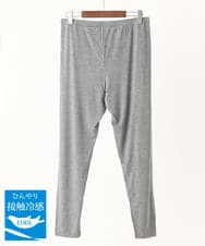 OZUJV01044 eur3(エウルキューブ) 【大きいサイズ/接触冷感】10分丈レギンス グレー(92)