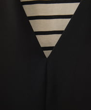 PHEHW17390 GEORGES RECH(小さいサイズ)(メゾン ドゥ サンク) [2点セット]ジャンパースカート×ボーダーカットソー ブラック系
