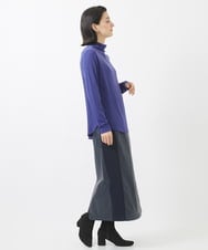 PHKAB13150 GEORGES RECH(小さいサイズ)(メゾン ドゥ サンク) カシミヤ混ボトルネックジャージーカットソー ライトグレー