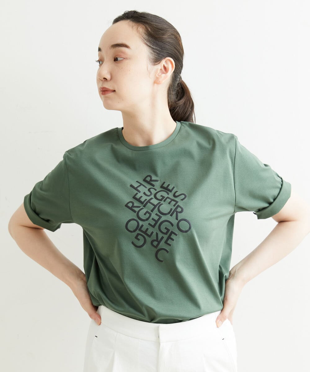 接触冷感】ロゴTシャツ(カットソー・Tシャツ) | GEORGES RECH(小さいサイズ)(メゾン ドゥ サンク)｜イトキンオンラインストア