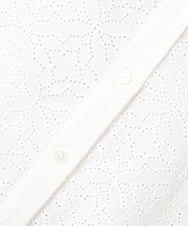 PYBHW17390 CHRISTIAN AUJARD(小さいサイズ)(メゾン ドゥ サンク) アイレット刺繍ブラウス ホワイト