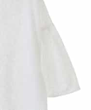 PYBHW17390 CHRISTIAN AUJARD(小さいサイズ)(メゾン ドゥ サンク) アイレット刺繍ブラウス ホワイト