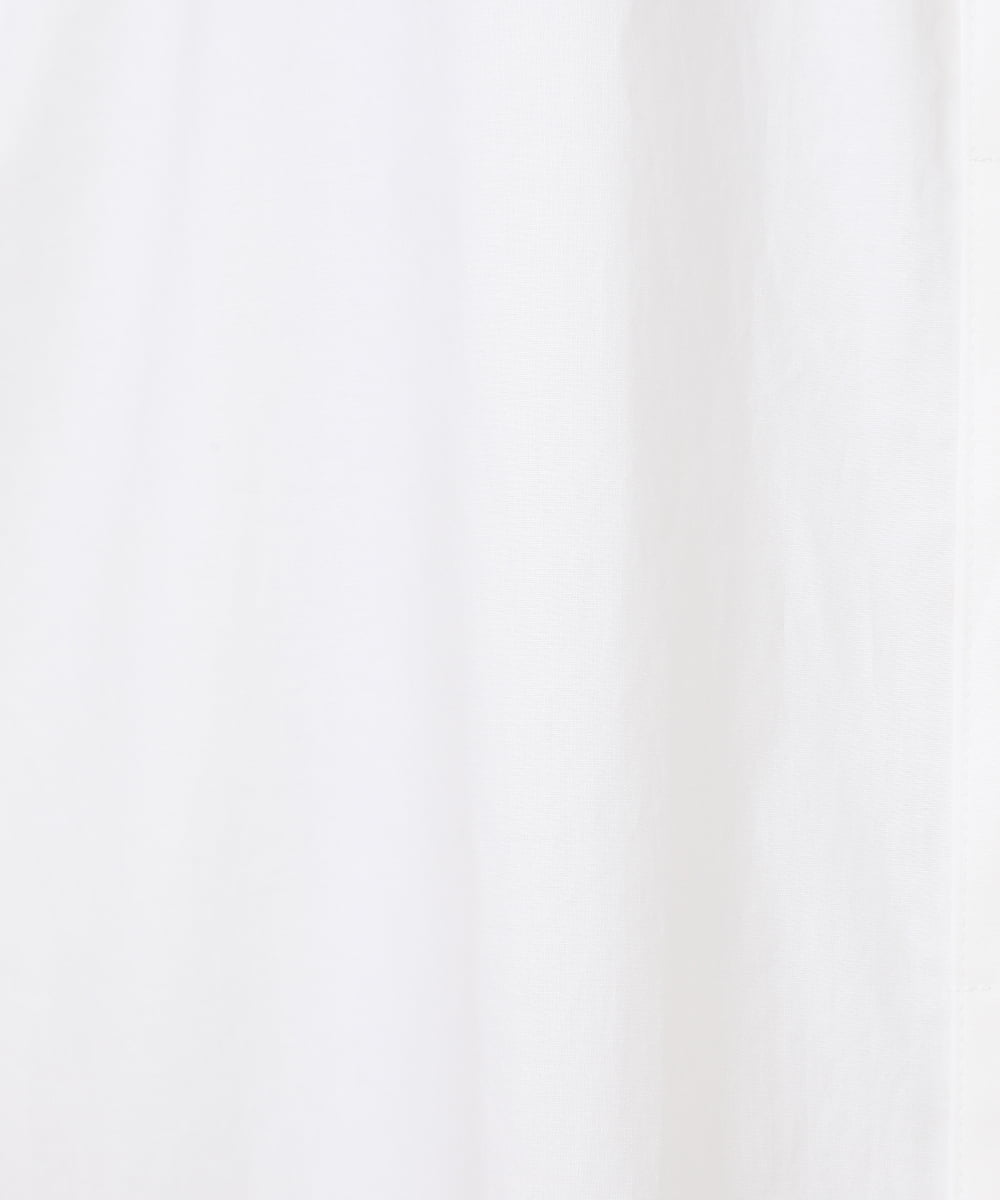 R6EHV21330 HIROKO BIS(小さいサイズ)(メゾン ドゥ サンク) 【小さいサイズ】刺繍スリーブデザインシャツワンピース ホワイト