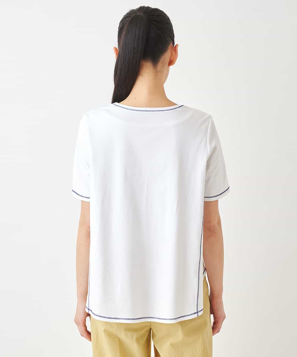 ステッチアクセントTシャツ /洗える(カットソー・Tシャツ) | HIROKO 
