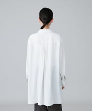 RHBHW33690 HIROKO KOSHINO(ヒロココシノ) ドットモノトーンプリントシャツ /洗える ホワイト
