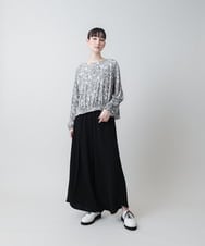 RHKEA23490 HIROKO KOSHINO(ヒロココシノ) レースモチーフプリントカットソー グリーン