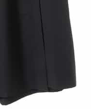 RLHIW20280 HIROKO BIS GRANDE(ヒロコ ビス グランデ) 【大きいサイズ/2WAY/ポケット付きベルト】ラップ風Aラインストレッチスカート /洗濯機で洗える ブラック