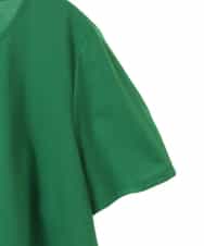 RLKHV15170 HIROKO BIS GRANDE(ヒロコ ビス グランデ) 【大きいサイズ】バックフレアドッキングTシャツ /洗濯機で洗える グリーン