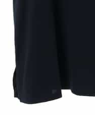 RLKHV23250 HIROKO BIS GRANDE(ヒロコ ビス グランデ) 【大きいサイズ】カットワーク刺繍デザインロングTシャツ /洗濯機で洗える ネイビー