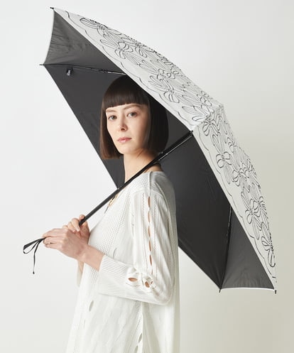 HIROKO BIS(ヒロコ ビス) 【晴雨兼用】フラワープリントパラソル ホワイト/白 9