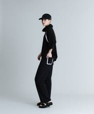 RSLGS02360 TRUNK HIROKO KOSHINO(ヒロココシノ) 【洗濯機で洗える】アクアスーティングシルエットパンツ ネイビー