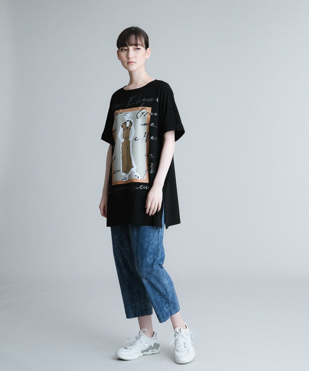 洗える/日本製】オリジナルプリントチュニックTシャツ(カットソー・Tシャツ) | TRUNK HIROKO  KOSHINO(ヒロココシノ)｜イトキンオンラインストア