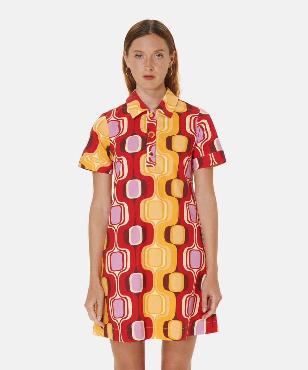 Retro future poplin dress(ワンピース) | TARA JARMON(タラ