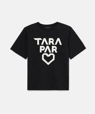 VZKAC04250 TARA JARMON(タラ ジャーモン) コットンジャージーダブルTシャツ ブラック