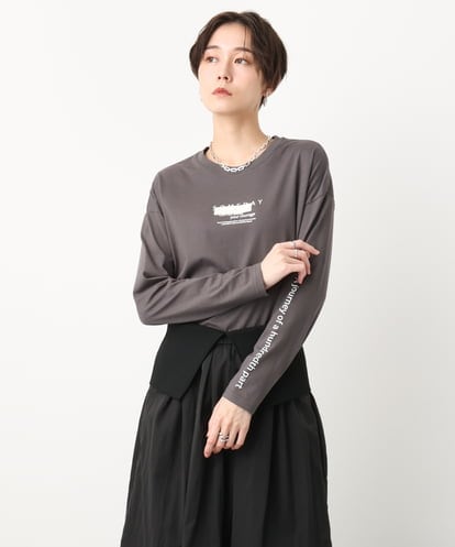 ZMKAB38080  ロゴプリントロングTシャツ