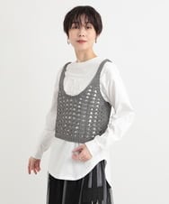 ZMKEB08079 al'aise modulation(アレーズモジュレーション) エンボスロゴコットンTシャツ ベージュ