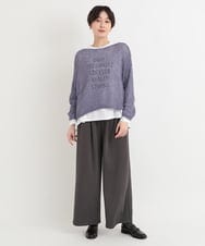 ZMKGB20080 al'aise modulation(アレーズモジュレーション) ロゴプリントロングTシャツ ホワイト