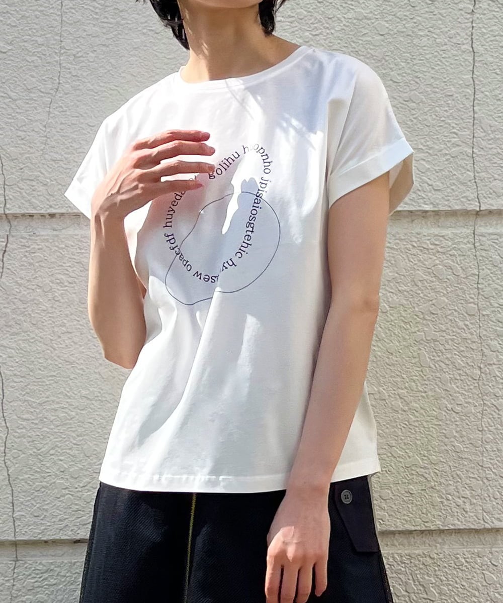 100%品質保証! tシャツ Tシャツ メッシュレイヤードフリルスリーブ