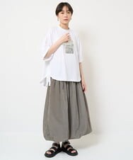 ZMKIW04098 al'aise modulation(アレーズモジュレーション) サイドジップTシャツ ホワイト