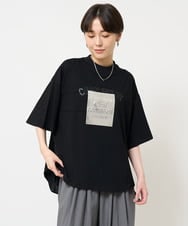 ZMKIW04098 al'aise modulation(アレーズモジュレーション) サイドジップTシャツ ブラック