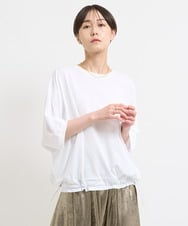 ZMKIW14098 al'aise modulation(アレーズモジュレーション) 裾ドロストドルマンTシャツ ホワイト