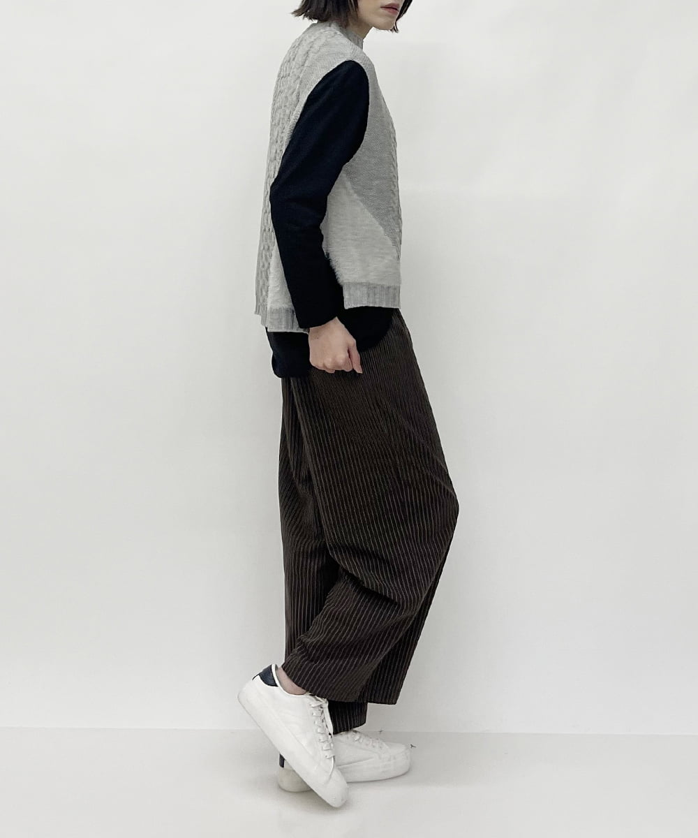 日本で買 【完売品】CHINO ストライプドレープスカート - スカート